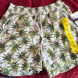 Green Palm Tree Shorts